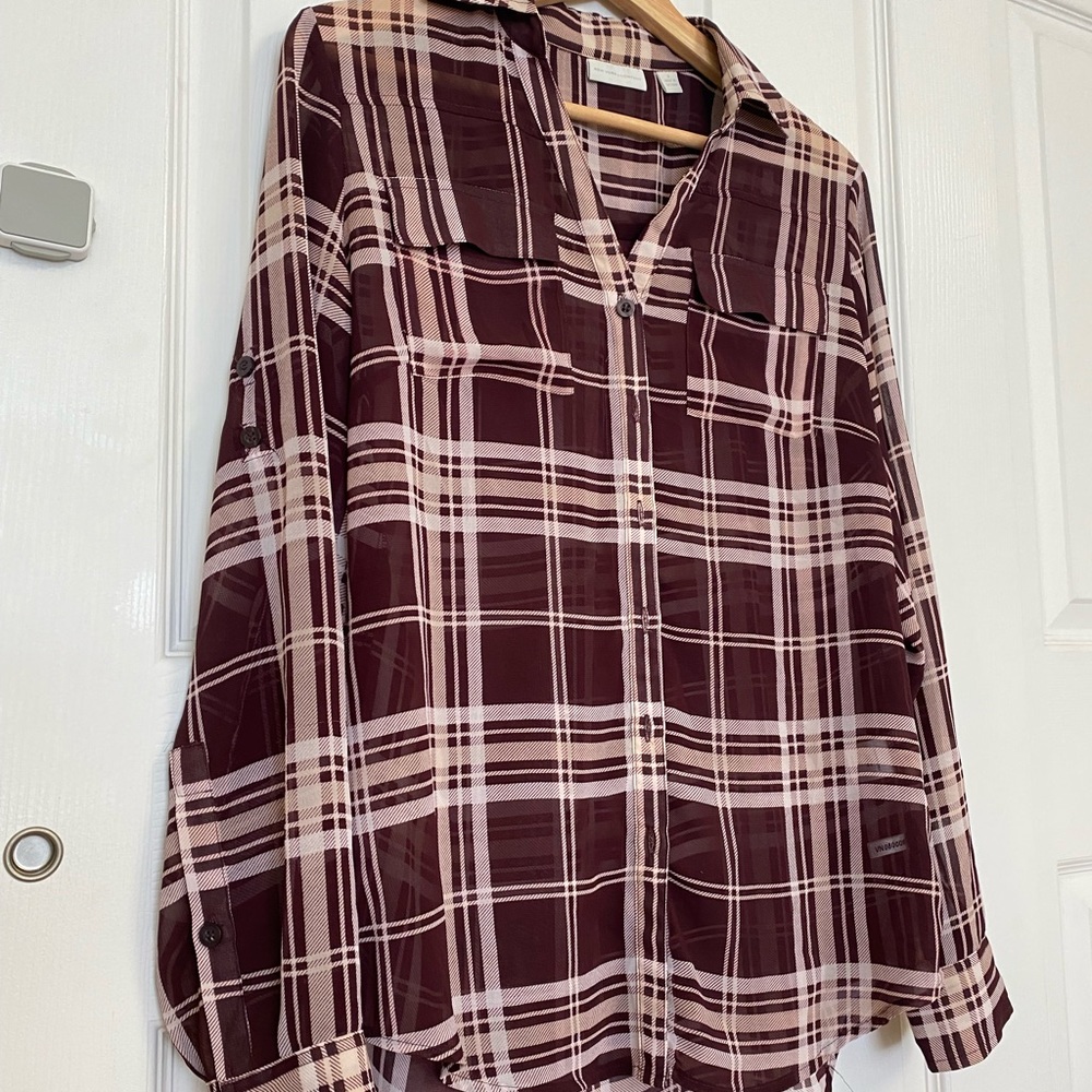 Sheer Flannel Shirt